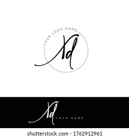 X D XD Initial letter handwriting and signature logo.