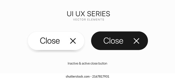 X or deny icon. Close icon button. Delete symbol. Decline sign. Modern, simple flat vector illustration for web site or mobile app or UI UX. Click to close.