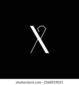 X diamond icon vector minimalist logo. Abstract X logo design element.