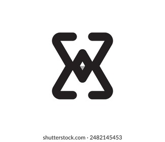 Logotipo X Diamond, Logotipo X Letter, Logotipo X Monogram