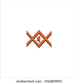 x double letter vector logo design symbol