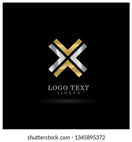 X Elegant Logo. Symbol & Icon Vector Template.