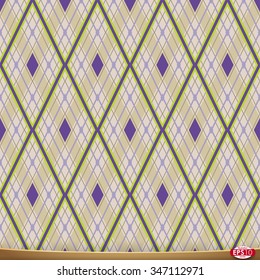 X elements geometric based pattern with diagonal lines. Colours simple seamless pattern.