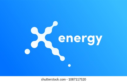 X energy vector logo icon for technology innovations or sport