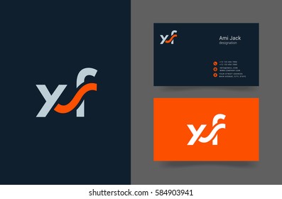 X & F Letter logo design vector element