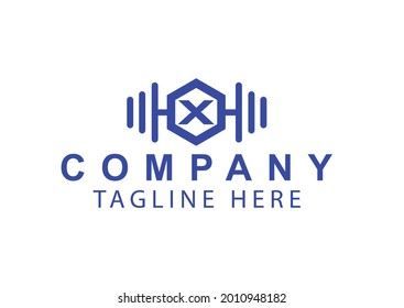 X fitness or gym new Logo and icon design