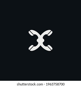 X flat icon. Simple style error web page background symbol. Logo design element. T-shirt printing. Vector for sticker.