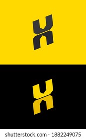 X font letter logo, lightning flash power design. For energy labels, rock music posters, superhero print and more