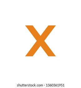 X Font logo. Modern design vector font for title, header, lettering. Corporate Vector abc technology typeface.  