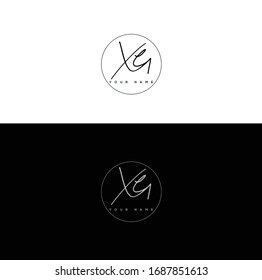X G XG Initial letter handwriting and signature logo.	

