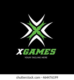 x games logo template