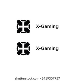 X gaming logo icon vector