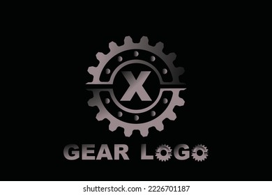 X Gear Letter logo template for your branding.
