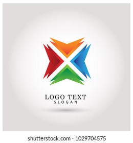 Letter X Logo Design Element Stock Vector (Royalty Free) 557895676