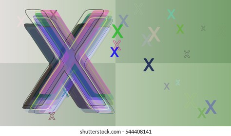 X and group, several advertising around alphabet