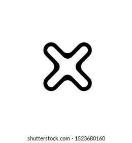 X icon. List remove button 