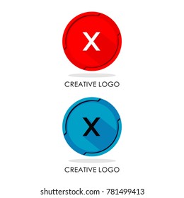 X icon logo Design