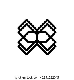 X icon icon. Simple style big sale poster background symbol. Remove button. X brand logo design element. X t-shirt printing. Vector for sticker.