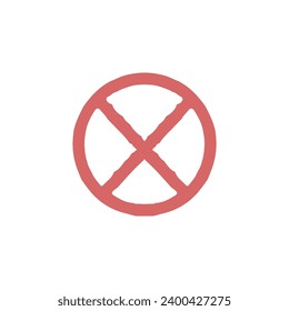 icono X. Símbolo de fondo de afiche de gran venta de estilo simple. Botón Eliminar. Elemento de diseño del logotipo de la marca X. Impresión de camisetas X. Vector para pegatinas.