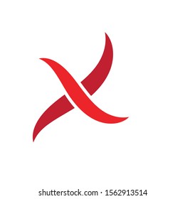 X  icon Vector Illustration design Logo template