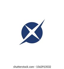 X  icon Vector Illustration design Logo template