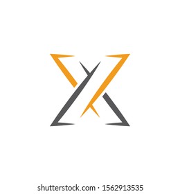 X  icon Vector Illustration design Logo template