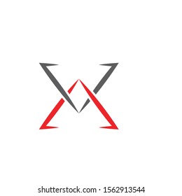 X  icon Vector Illustration design Logo template