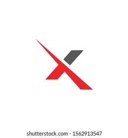 X  icon Vector Illustration design Logo template