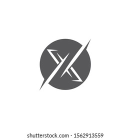 X  icon Vector Illustration design Logo template