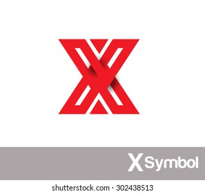 X icons. Design elements. Abstract logo icons