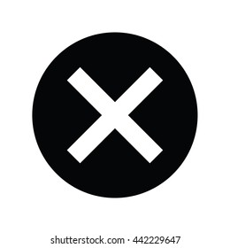 X Icon.Vector illustration.