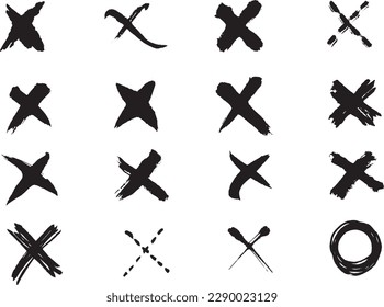 The X image, the X character representing the meaning of negation, was drawn with various feelings. In order to express an oriental and natural feeling, the touch of the brush was used. Image drawn by