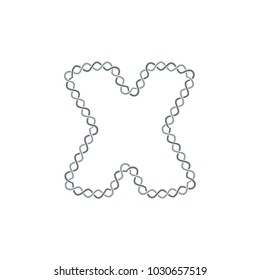 X Infinity Letter Logo Icon Design