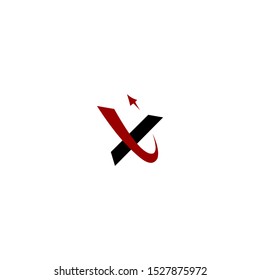 X initial company Logo Template