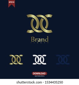 X initial letter brand logo vector template logotype design