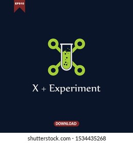X initial letter brand logo vector template logotype design