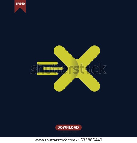 X initial letter brand logo vector template logotype design