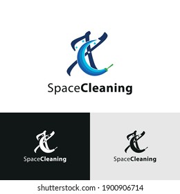 X Initial letter for cleaning service logo business concept. Home, house, office care, maintenance business logo brand vector design, 