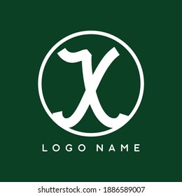 X initial letter vector logo template design by adipra