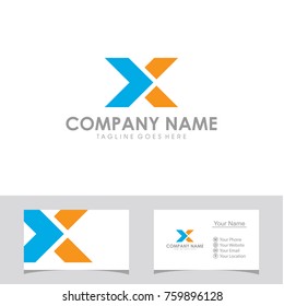 X initial logo design