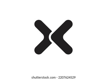 X Initial Monogram Letter x Logo Design Vector Template x Letter Logo Design