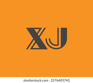 X and J logo design. XJ abstract Letters Logo Monogram. This logo design is the process of creating a visual symbol that represents a brand, company, or individual.