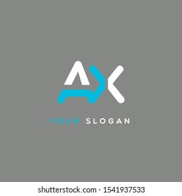 A & X Joint logo design vector template