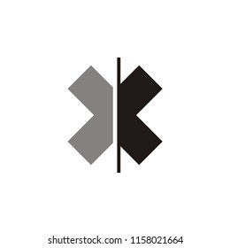 X K letter vector logo modern creative