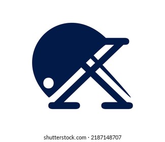 X lamp icon logo template 