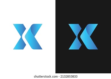 X Letter 3D logo  XC Logo design Vector illustration.