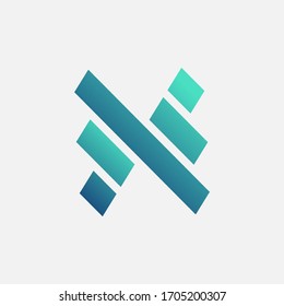 X letra Diseño del logotipo abstracto