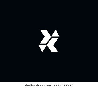 x letra plantilla de logotipo abstracto.