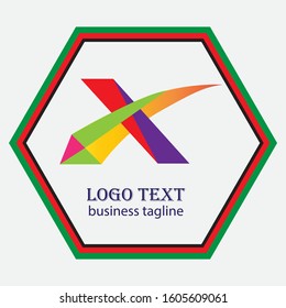 X letter better vector design for all and various color