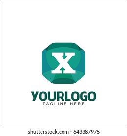 X Letter Brand Design. Real Estate , Property and Construction Logo design for business corporate sign . Vector Logo .